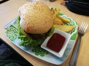 Heart Burger at Greens Spot Cafe  in Quezon City