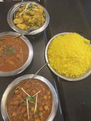 Our dishes  at Taj Mahal in Calgary
