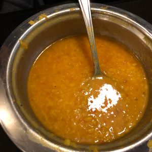 Vegan Daal Massoor. Excellent flavor! at Taj Mahal in Calgary