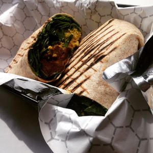 One of Terri's succulent wraps.  at Terri - Midtown East in New York City