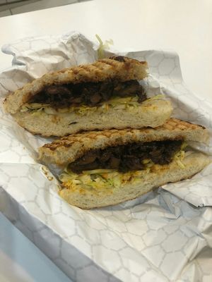 Bbq pulled seitan sandwich at Terri - Midtown East in New York City