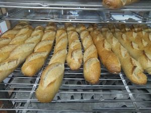 Organic baguettes at Squitti in Utrecht