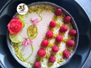 Raw cheezecake at Squitti in Utrecht