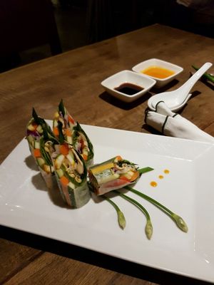 spring rolls  at Hum Vegetarian - District 1 in Ho Chi Minh City