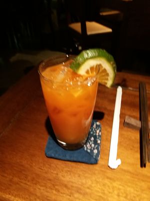 Carrot, ginger and orange juice at Hum Vegetarian - District 1 in Ho Chi Minh City