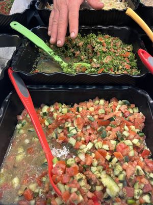 Some of the vegan salad  at Bread and Butter Deli in Tarpon Springs