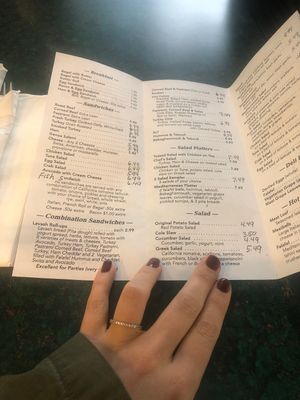 Menu at Bread and Butter Deli in Tarpon Springs