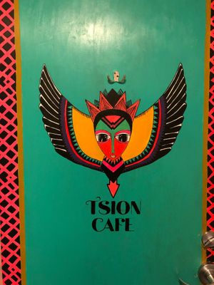 Their logo at Tsion Cafe & Bakery in New York City