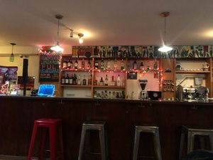 The bar at Tsion Cafe & Bakery in New York City