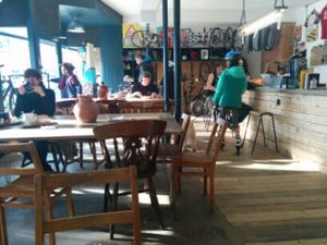 bike cafe at Velo Domestique in Bournemouth