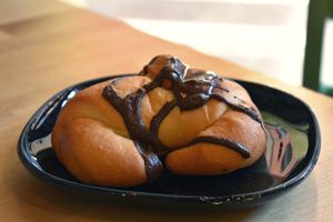 Chocolate croissant at Canape Incontro in Bologna