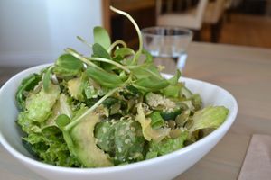 All Green Goodness Salad at Rawlicious Ottawa in Ottawa