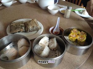 Variety of dim sum dishes. Yuuuum! at Fine Garden in San Gabriel