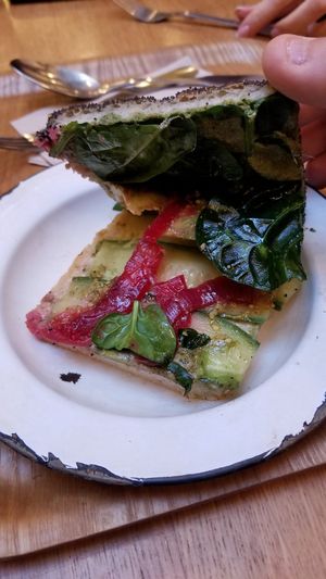 Open faced avo sandwich at Wild & The Moon - rue Charlot in Paris