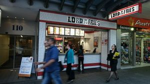 shop front at Lord of the Fries in Northbridge