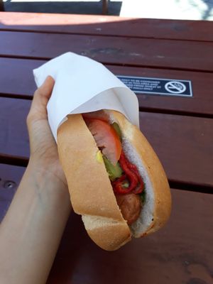 Chicago Hotdog 9,50$ at Lord of the Fries in Northbridge
