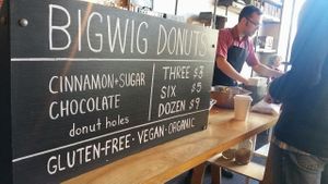 Mark selling his donuts at Bigwig Donuts in Salem
