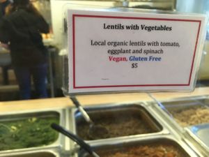 lentils with vegetables at Masala in Missoula