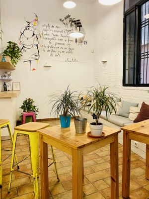 Interior set up for pickup - para llevar   at Almalibre Acai Bar in Valencia