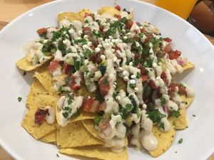 Nachos at Almalibre Acai Bar in Valencia