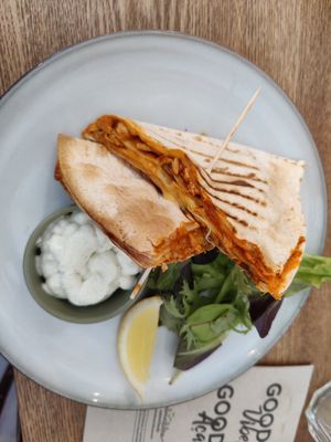 Quesadillas at Almalibre Acai Bar in Valencia