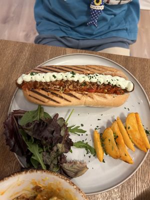 New York hotdog   at Almalibre Acai Bar in Valencia