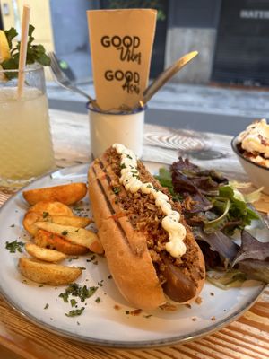 Veggie hotdog was so so   at Almalibre Acai Bar in Valencia
