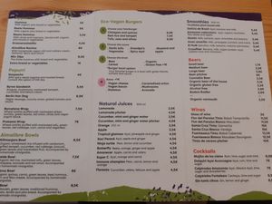 Menu at Almalibre Acai Bar in Valencia