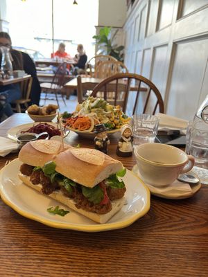Vegan Oyster Mushroom Po Boy (This was a special! Not on the regular menu so I had to support!)  at Cardinal Provisions in Asbury Park