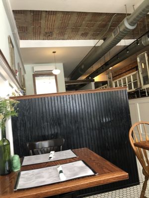 Seating area  at Cardinal Provisions in Asbury Park