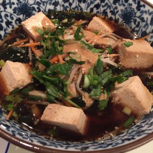 dirty noodle soup at Le Botaniste - UES in New York City