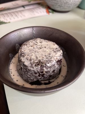 Brownie with cashew creme  at Le Botaniste - UES in New York City