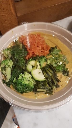 Tibetan Mama bowl to go.  at Le Botaniste - UES in New York City