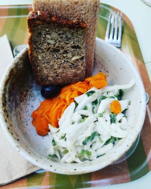 Young coconut cevice at Le Botaniste - UES in New York City