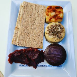 Cheese plate. so so so delicious!!! at Le Botaniste - UES in New York City