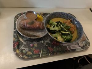 Summer roll and Tibetan mama bowl  at Le Botaniste - UES in New York City