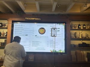 Menu board  at Le Botaniste - UES in New York City