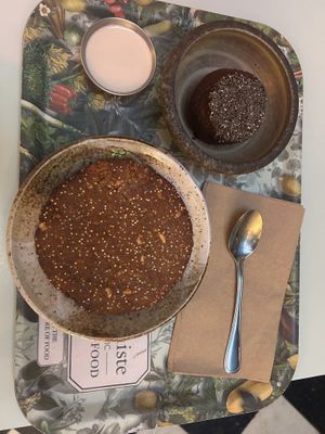 Dessert - cookie and chia seed brownie  at Le Botaniste - UES in New York City