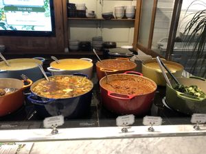 The hot stews they have on hand (main component of their bowls). The most popular is the coconut curry. The next most popular is the Bolognese. at Le Botaniste - UES in New York City