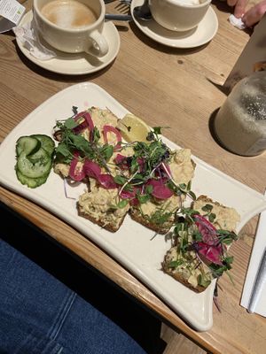 Chickpea tuna   at Le Pain Quotidien in Brussels