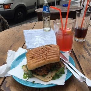 Ciabatta and lemonade at Soul Kitchen International in Gdansk