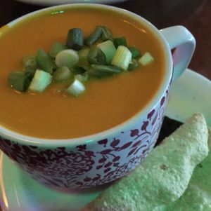 Carrot-Coconut-Ginger Soup at No Bones Beach Club in Seattle