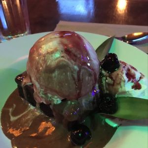 Brownie and Coconut Ice Cream at No Bones Beach Club in Seattle