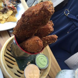 Eggplant fries at No Bones Beach Club in Seattle