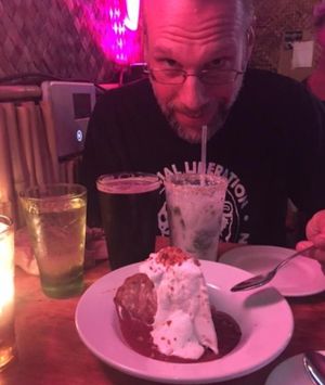 A mini-vacation: Coconut mojito and hula pie (macadamia nut ice cream pie with a cookie crust)  at No Bones Beach Club in Seattle