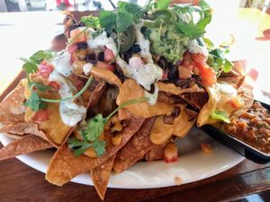 Nachos +Guacamole at No Bones Beach Club in Seattle