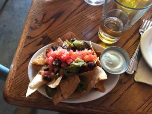 Happy hour nachos  at No Bones Beach Club in Seattle