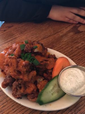 Cauliflower wings blew my f**king wig back. Five stars!!  at No Bones Beach Club in Seattle