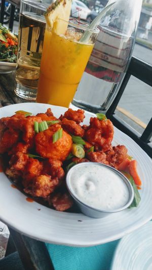 Buffalo cauliflower wings at No Bones Beach Club in Seattle