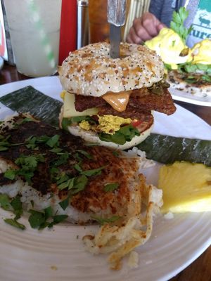 Everything Bagel Sandwich at No Bones Beach Club in Seattle